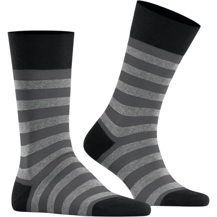 Punto Bambu Serisi Çizgi Erkek Çorap – Nefes Alabilir Konfor (6’lı Paket)